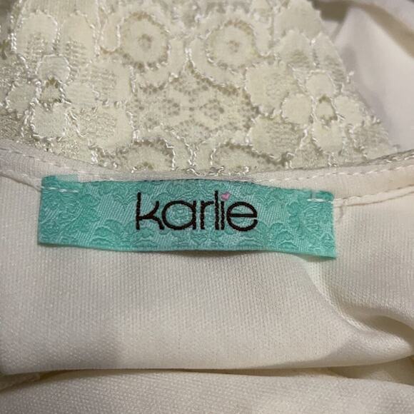 Karlie Cream Lace Dress Small - Picture 6 of 7